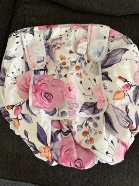 Floral Pink & Purple Baby carseat Cover